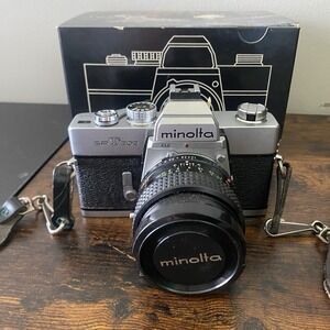 Minolta SRT-202 35mm SLR w/Rokkor-X 50mm f1.4 lens w/ OG Box